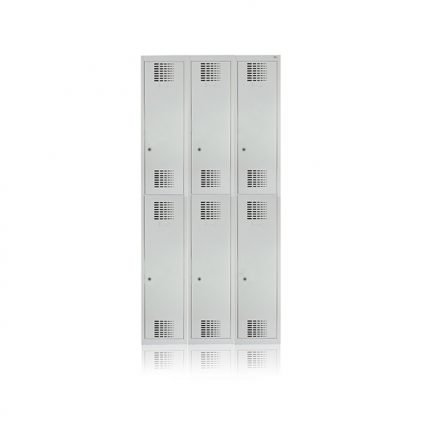 Dviejų lygių metalinė persirengimo spintelė SOLID SSK332