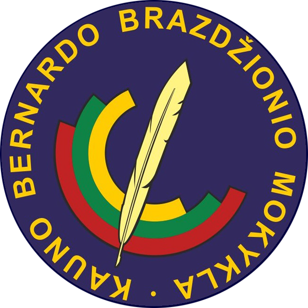 Kauno Bernardo Brazdžionio mokykla emblema