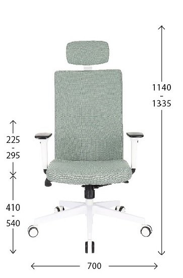 Ergonominė biuro kėdė TEAM PLUS W HD
