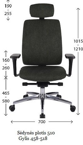 Biuro kėdė – VALIO BT HD