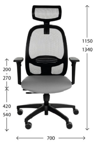 Ergonominė biuro kėdė NODI WS HD