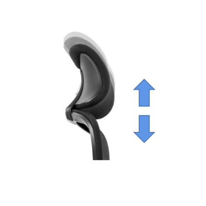 Ergonominė biuro kėdė WATERFALL HD galvos atlošas
