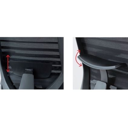 Ergonominė biuro kėdė SMARAGD HD juosmens atrama