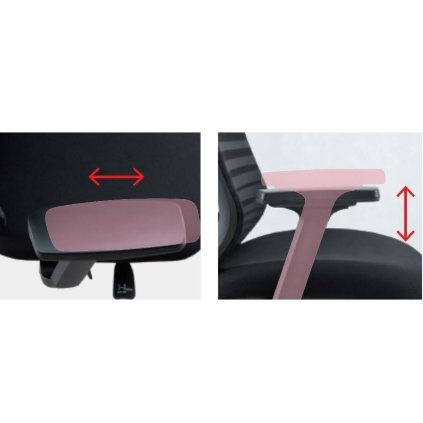 Ergonominė biuro kėdė SMARAGD HD porankiai