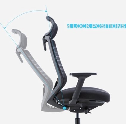 Ergonominė biuro kėdė SMARAGD HD sinchronizuotas mechanizmas