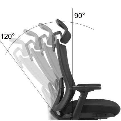 Ergonominė biuro kėdė MOONLIGHT HD mechanizmas