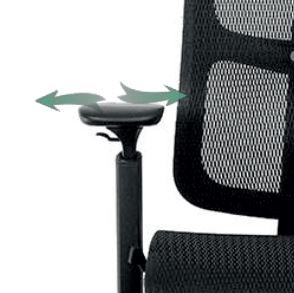 Ergonominė biuro kėdė STABILITY HD porankiai