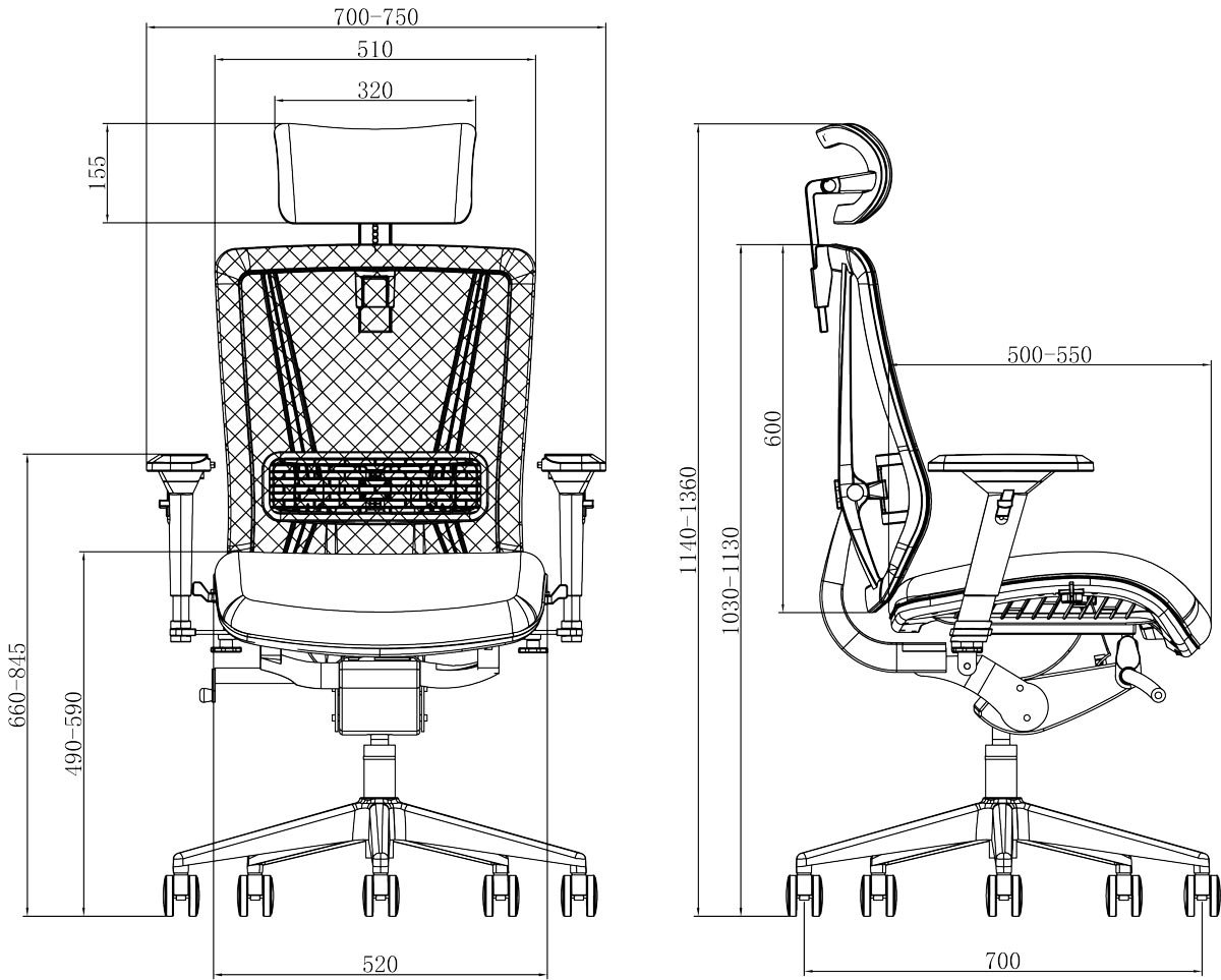 Ergonominė biuro kėdė NOVA MODERN