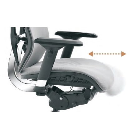 Ergonominė biuro kėdė NOBLE HD sėdynės gylio reguliavimas