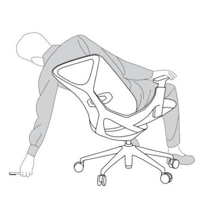 Ergonominė biuro kėdė SCANDI HD atlošas