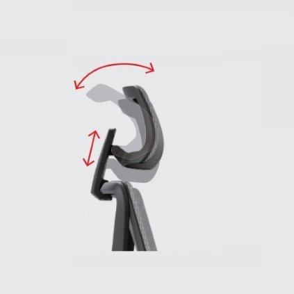 Ergonominė biuro kėdė SCANDI galvos atrama