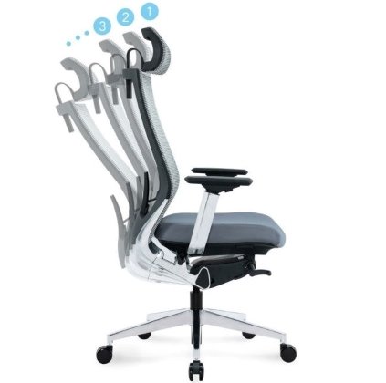 Ergonominė biuro kėdė ALUMASTER HD sinchroninis mechanizmas