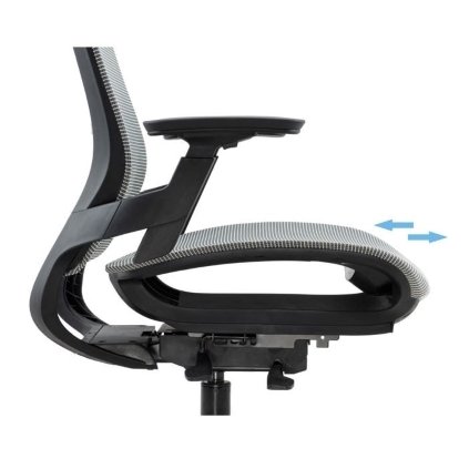 Ergonominė biuro kėdė MAGNETIC sėdynės gylio reguliavimas