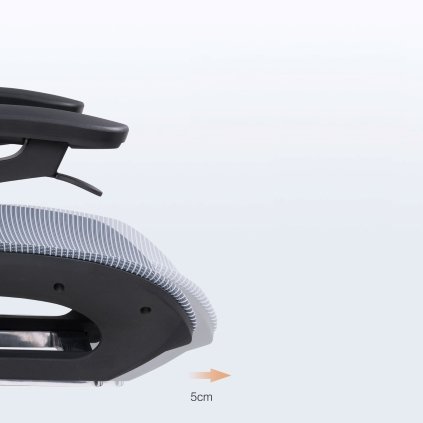 Ergonominė biuro kėdė TITAN sėdynės gylio reguliavimas