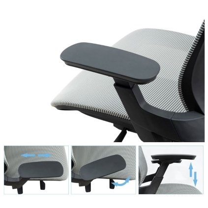 Ergonominės biuro kėdės porankiai