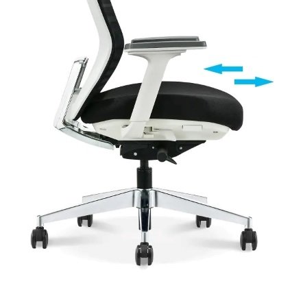 Ergonominė biuro kėdė AVANT sėdynės reguliavimas