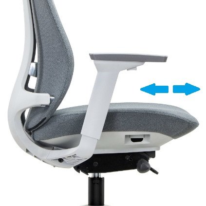 Ergonominės biuro kėdės sėdynė
