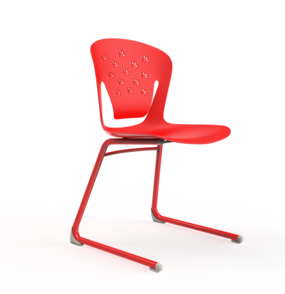 Mokyklinė kėdė FIT red