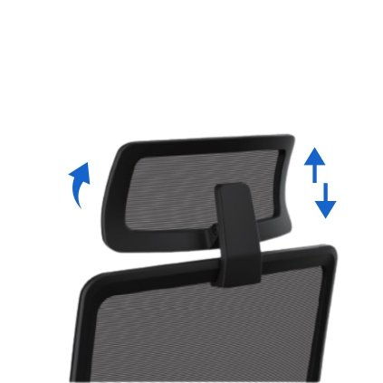 Ergonominė biuro kėdė SILVER galvos atrama