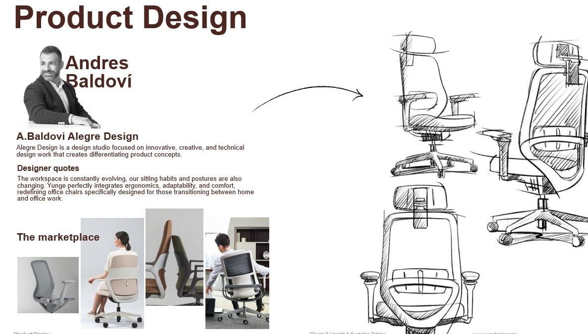 Ergonominė biuro kėdė YOGA V1